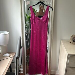 Princess Polly Fuchsia Midi Dress